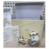 Lenox Mrs. potts & Chip Figurines