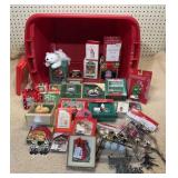 Tote of Christmas Ornaments