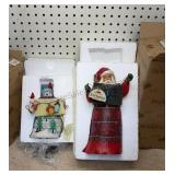 Jim Shore Snowman & Santa