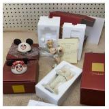 Lenox Tinkerbell, Santa & Mickey Ornaments