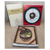 Clock, Ornament Tree & Needle Point