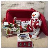 Tote W/ Sled Snowman & More