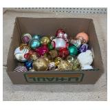 Assorted Glass & Plastic Globe Ornaments