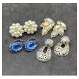 Signed Clip on Earrings Weiss, Japan, Sarah Cov.