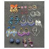 12 Pair Dangle Earrings