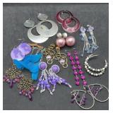 12 Pair Large Statement Earrings