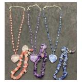 3 Beaded Necklace & Bracelet Sets