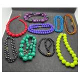 Vintage Colorful Beaded Necklaces