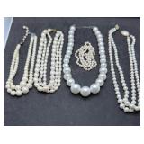 Faux Beaded Pearl Necklaces