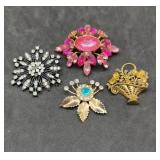 Rhinestone Charm & Brooches