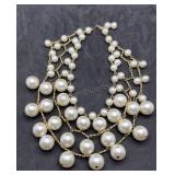Faux Beaded Pearl Necklace