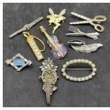 Mixed Lot 10 Brooches