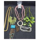 West Germany Monet MK Glass & other Necklaces