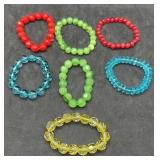 Beaded Stretch Bracelets Some Faceted