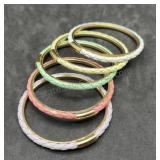 Leather Pastel Bracelets