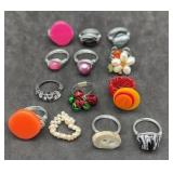13 Hand Made Rings