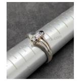 Sterling Topaz Ring Size 8