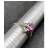 Avon 925 Lab Ruby Size 9 Ring