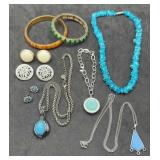 9 Piece Mixed Jewelry Lot Some Signed