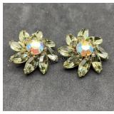 Julianna Smoky Quartz Rhinestone Earrings