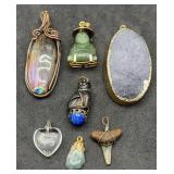 Natural Stone Pendant Lot