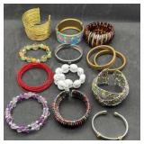 Group of 13 Mixed Bracelets