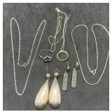 Sterling Chains, Earrings & Rings