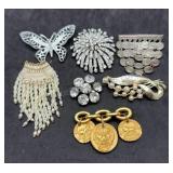 7 Various Brooches