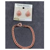 Copper Bracelet & Earring Set