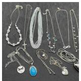 11 Necklaces Some Signed