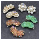 Clipon Cluster Earrings