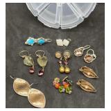 8 Pair of Earrings Some Signed