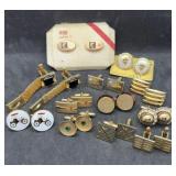Gold Tone Cuff Links Some Signed
