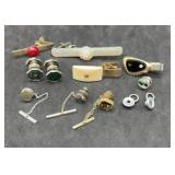 Mens Cuff Links Tie Clips & Pins