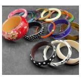 Group of 15 Bangle Bracelets