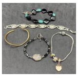 Rhinestone, Natural Stone & Charm Bracelets