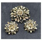Sarah Coventry Earring & Brooch Set