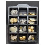 Case w/ 12 Pair of Vintage Earrings