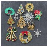Christmas Brooches