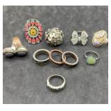Lot of 10 Rings
