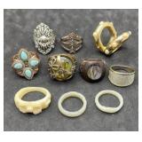 Lot of 10 Rings