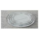 Trio of Noritake Romance Platters - 3 Sizes