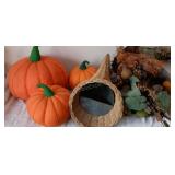 Hand Made Fabric Pumpkins and Assorted Fall Decor