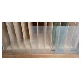 Hand Blown Saint Just Milky and Clear Glass