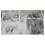 4 Robert "Shoofly" Shufelt Illustration Prints
