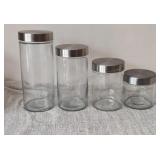 Glass Jar Canister Set (4)
