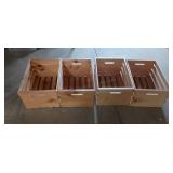 4 Wooden Crates