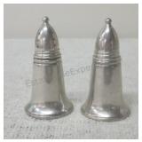 Crown Sterling Weighted Salt and Pepper Shakers