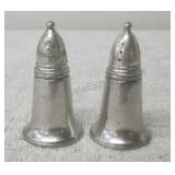 Crown Sterling Weighted Salt and Pepper Shakers