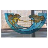 Stained Glass "Crystals in the Surf" Hanging